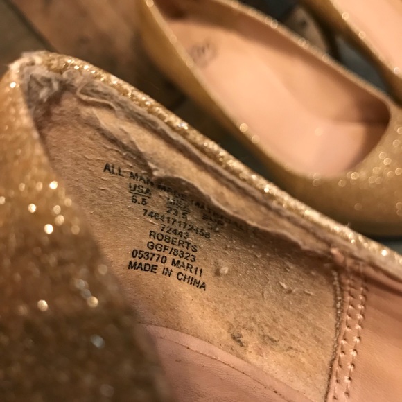 SM New York gold glitter platform heel - Picture 8 of 8